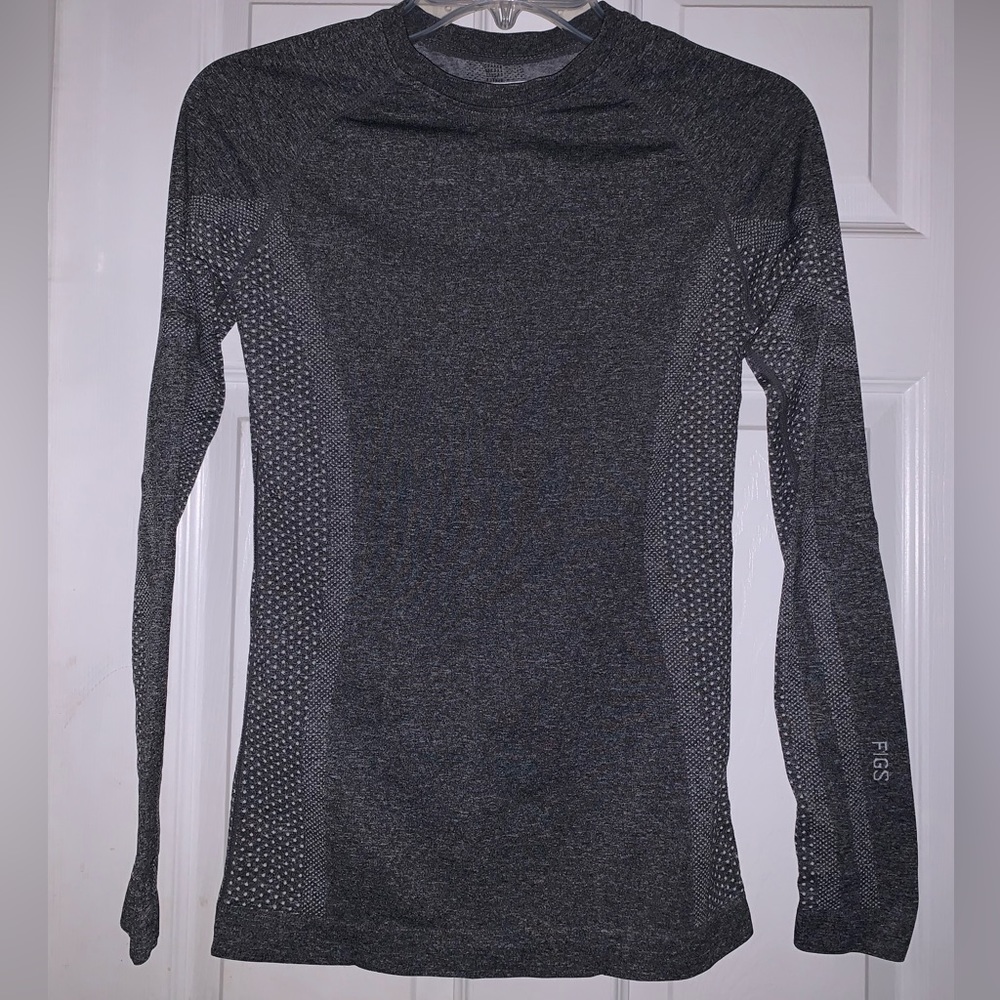 FIGS Salta Seamless Longsleeve Underscrub- Graphite